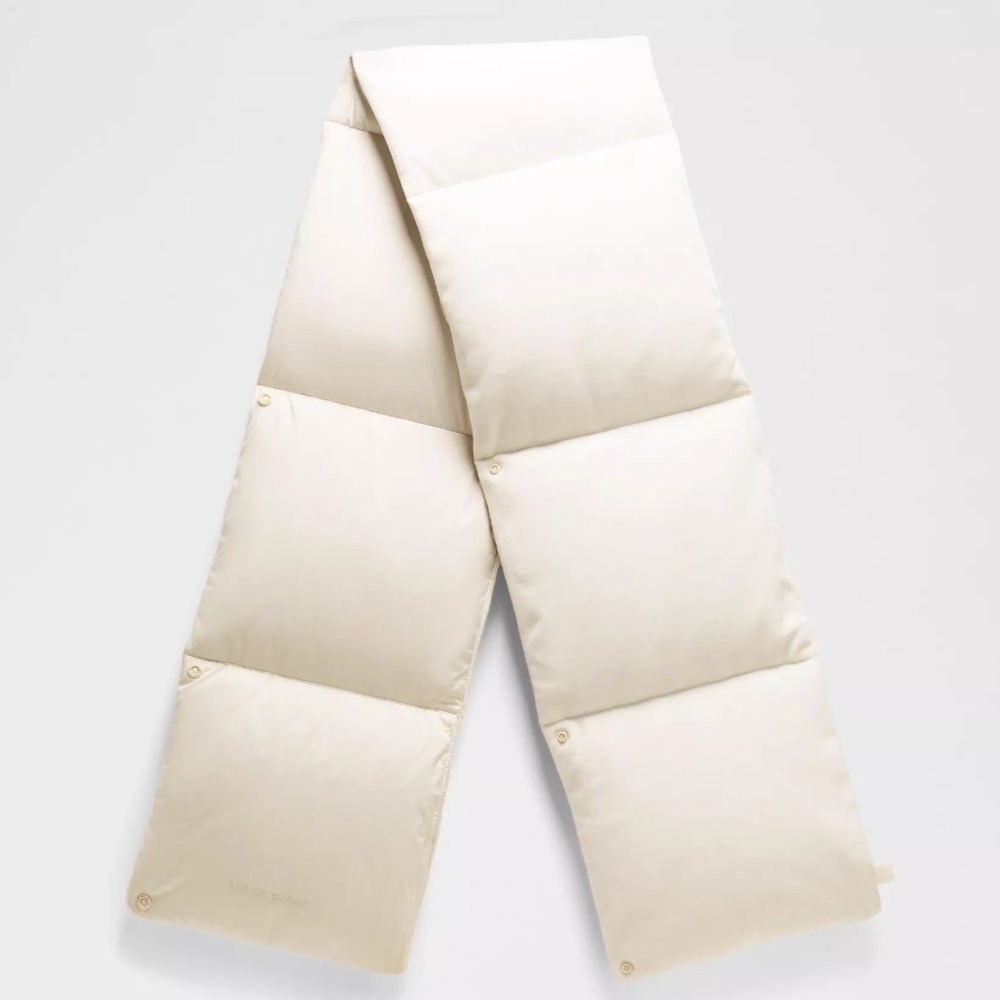 Cream Puffer Scarf